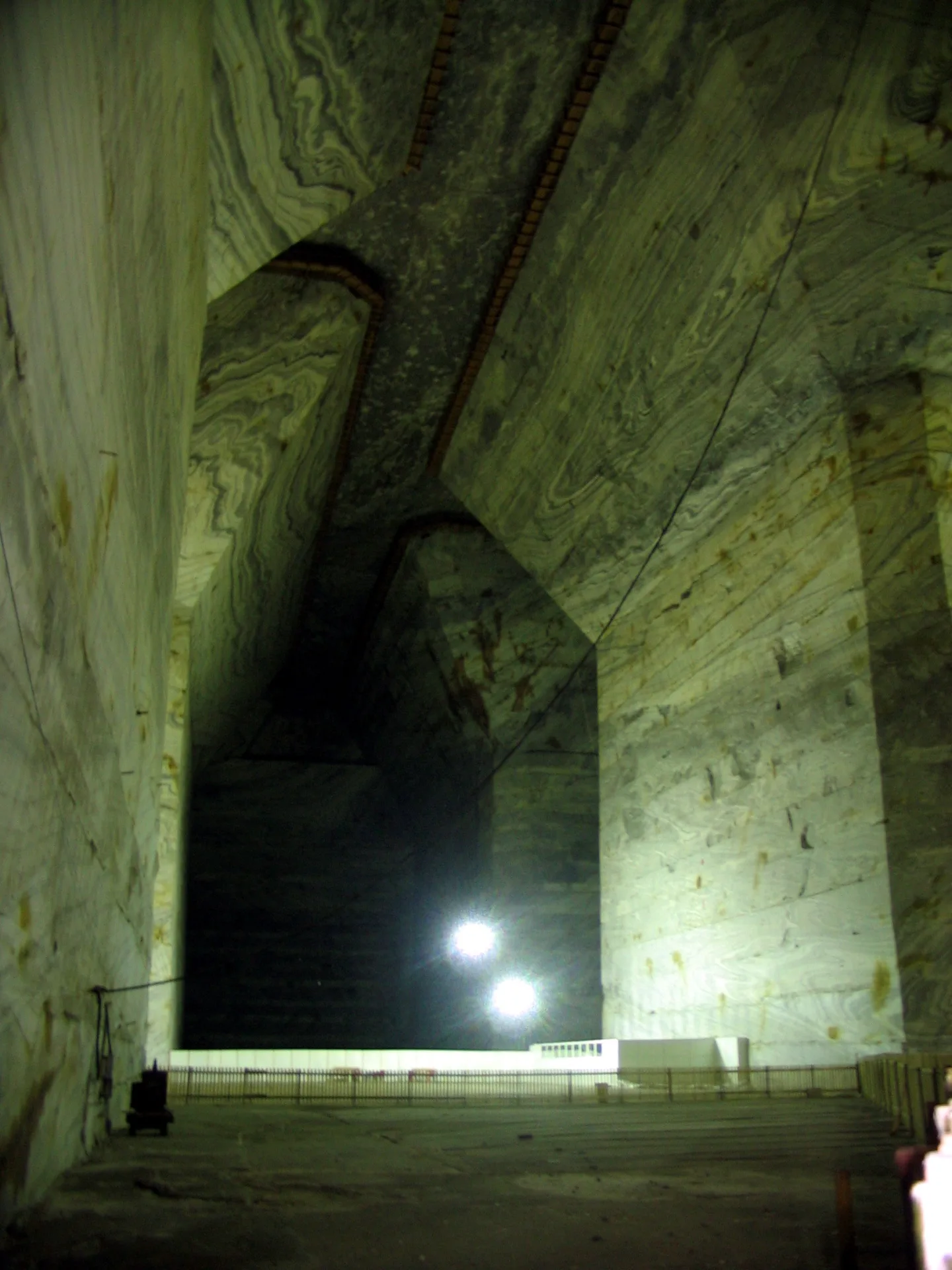 Inside the Slănic salt mine
