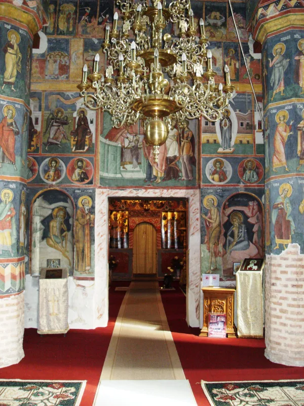 Inside Snagov Monastery